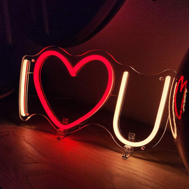 I Love You (38x19cm) USB - loveledlights - LED-Schild - 