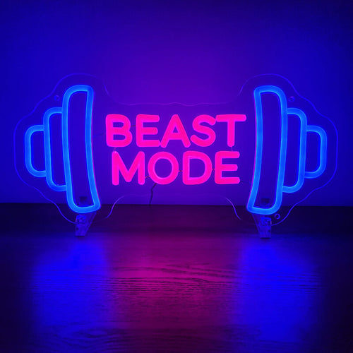 "Beast Mode blue" (40x19cm) USB