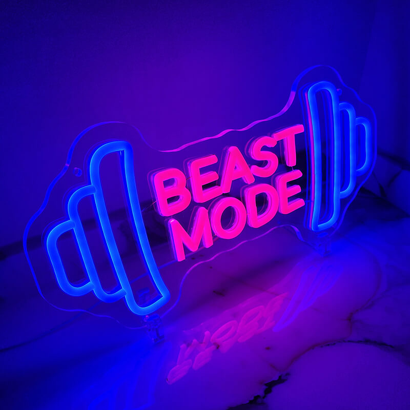 "Beast Mode blue" (40x19cm) USB