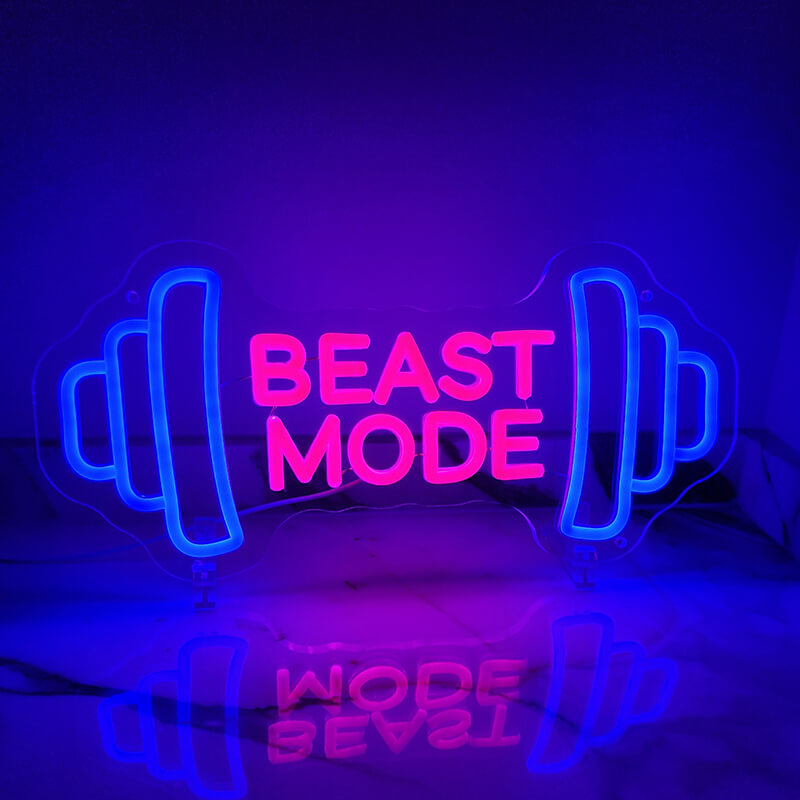 "Beast Mode blue" (40x19cm) USB