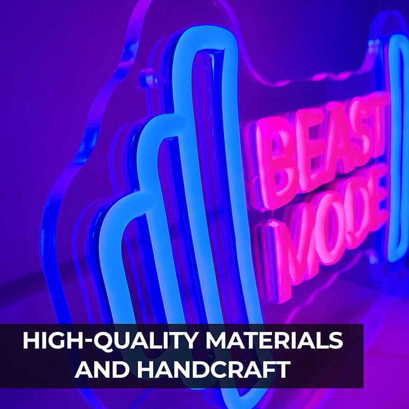 "Beast Mode blue" (40x19cm) USB