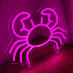 Pinke Krabbe (35x26cm) USB - loveledlights - LED-Schild - 