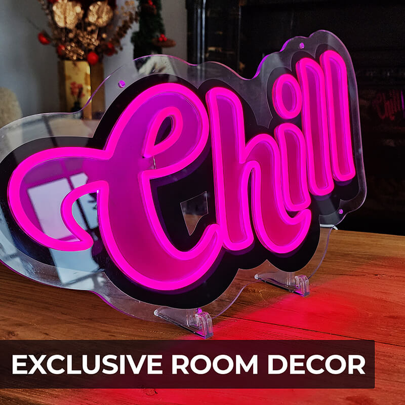 Pink "CHILL" (55x29cm) USB
