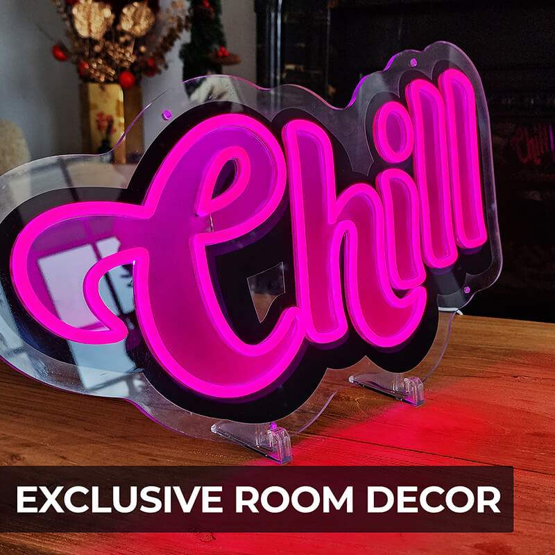 Pink "CHILL" (55x29cm) USB