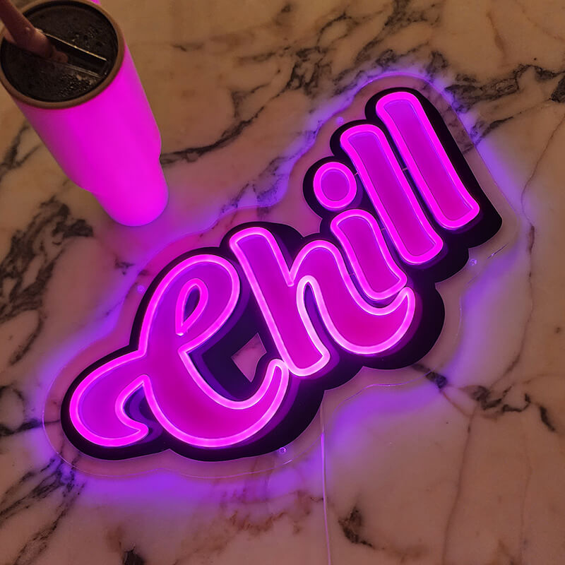 Pink "CHILL" (55x29cm) USB
