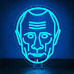 Putin Kopf - Blau (35x29cm) USB - loveledlights - LED-Schild - putin
