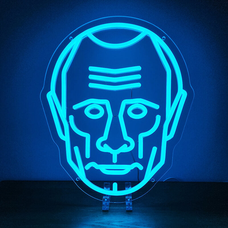 Putin Kopf - Blau (35x29cm) USB