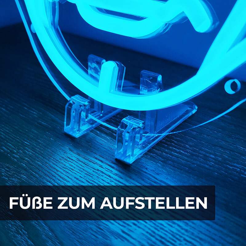 Putin Kopf - Blau (35x29cm) USB - loveledlights - LED-Schild - putin