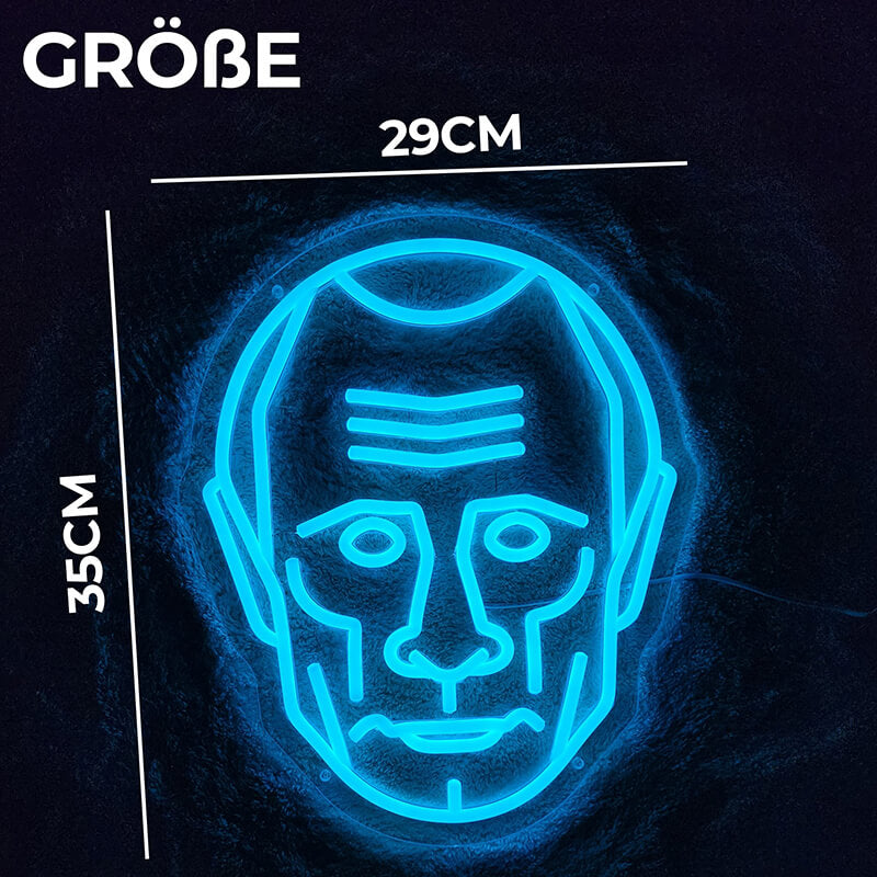 Putin Kopf - Blau (35x29cm) USB