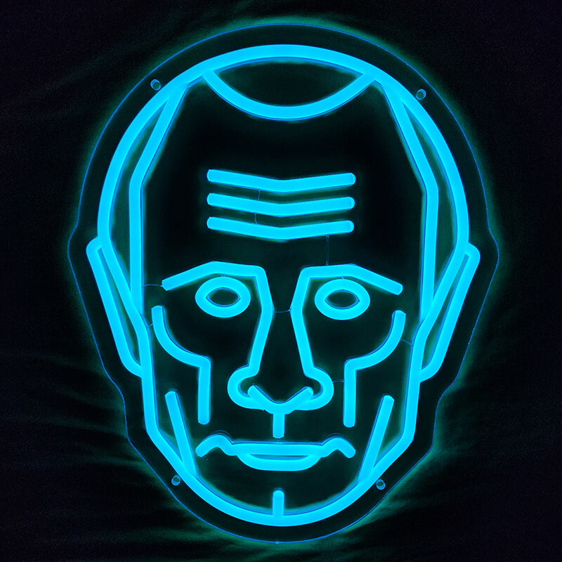 Putin Kopf - Blau (35x29cm) USB