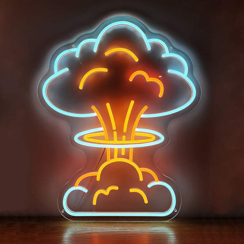 Atompilz Wolke (XL 50x39cm) USB - loveledlights - - atombombe,atompilz,bomb,bombe,explosion,nuke,pilzwolke