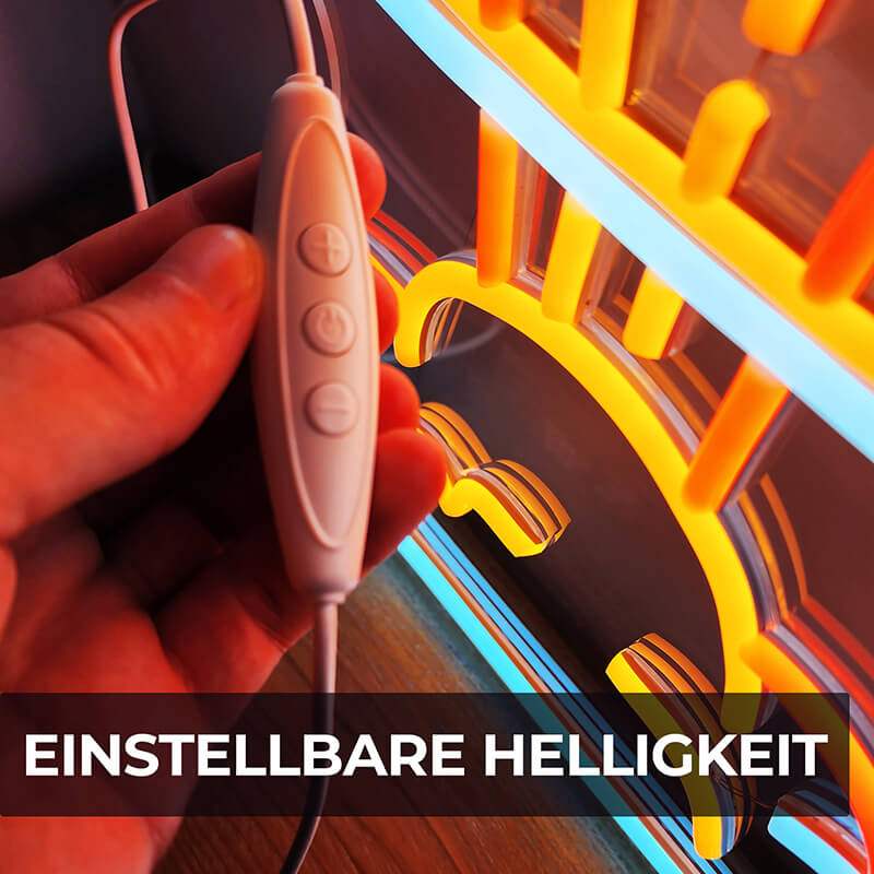 Bombe Atompilz Neon LED Schild – provokante Pop-Art Wanddeko als Geschenk