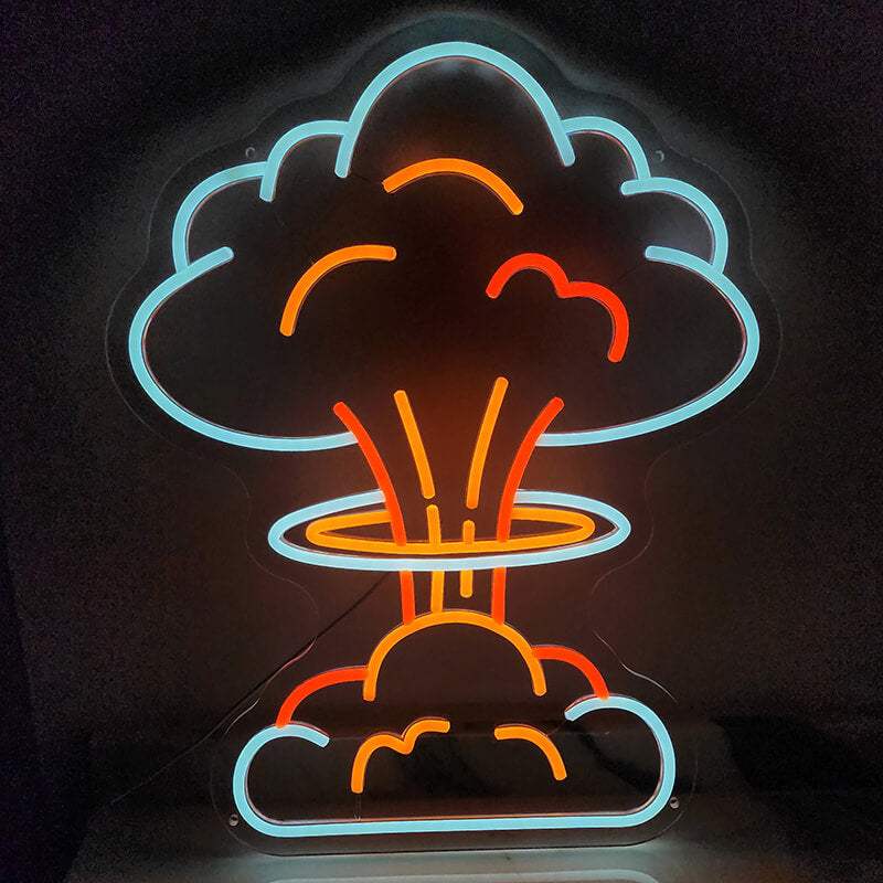 Atompilz Wolke (XL 50x39cm) USB - loveledlights - - atombombe,atompilz,bomb,bombe,explosion,nuke,pilzwolke