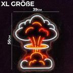 Atompilz Wolke (XL 50x39cm) USB - loveledlights - - atombombe,atompilz,bomb,bombe,explosion,nuke,pilzwolke