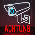 Videoüberwachung (35x35cm) USB - loveledlights - - achtung,sicherheitsschild,sicherheitsüberwachung,video,videokamera,warnschild
