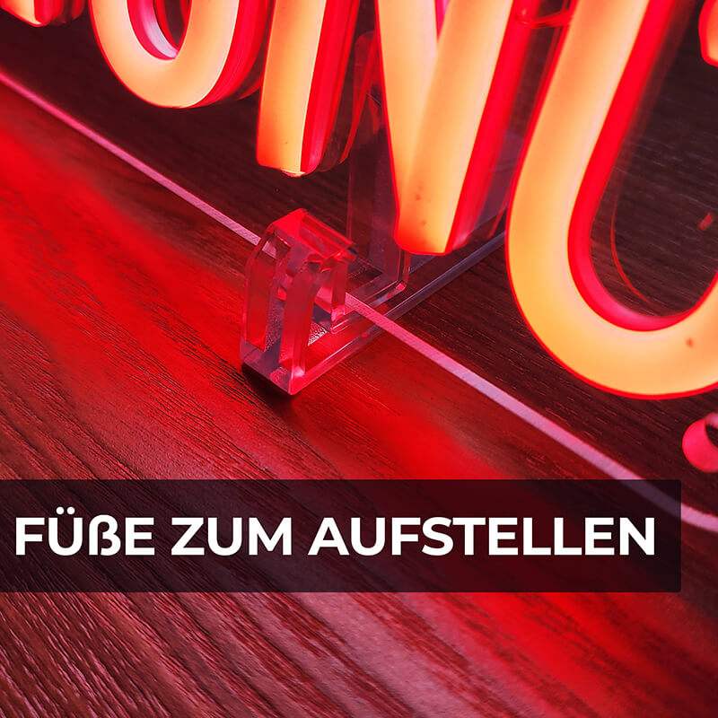 Videoüberwachung LED Schild 6mm Acrylplatte – urbane Wanddeko für Empfang