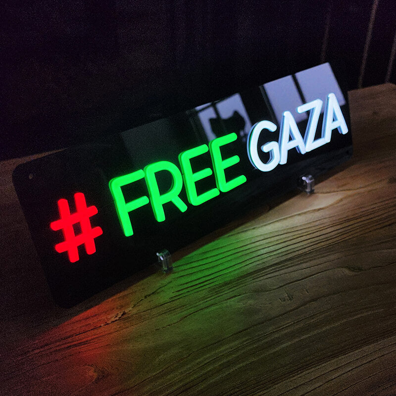 "#FREE GAZA" (50x15cm) USB