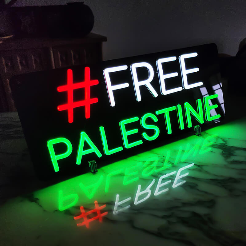 "#FREE PALESTINE" (50x19cm) USB