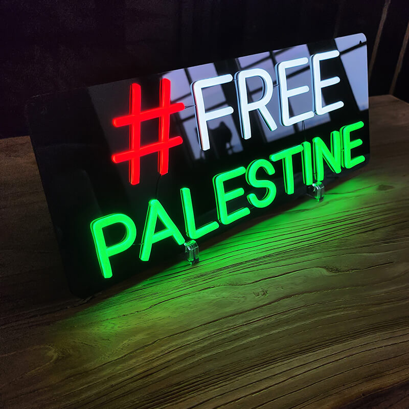 "#FREE PALESTINE" (50x19cm) USB