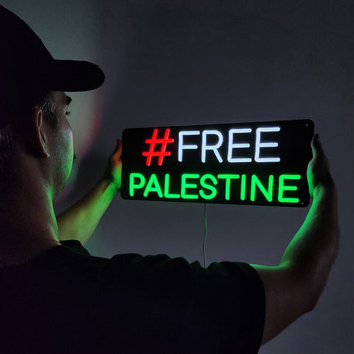 "#FREE PALESTINE" (50x19cm) USB