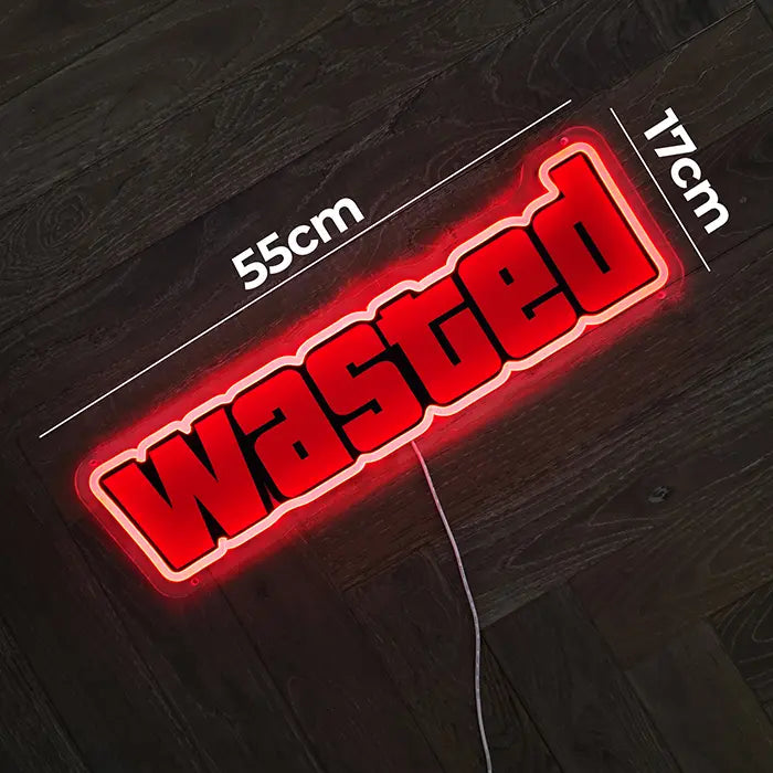 WASTED - für GTA Fans (mit UV Druck)