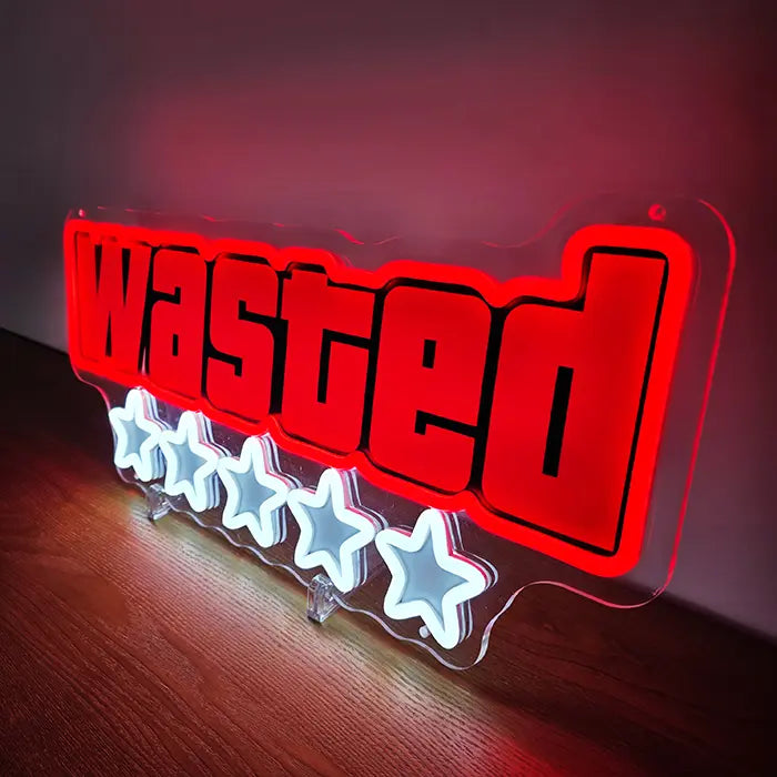 WASTED - für GTA Fans (mit UV Druck)