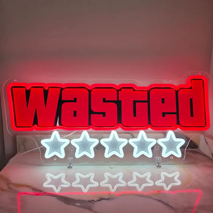 WASTED - für GTA Fans (mit UV Druck)