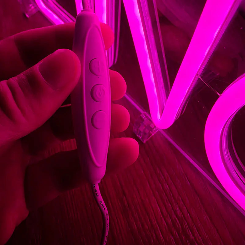 Feelings Neon LED Schild Pink – Lounge und Bar Statement Deko