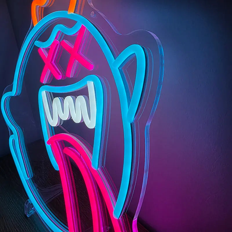 Crazy Geist Neon Schild dimmbar – 9 Stufen USB auf 6mm Acrylplatte