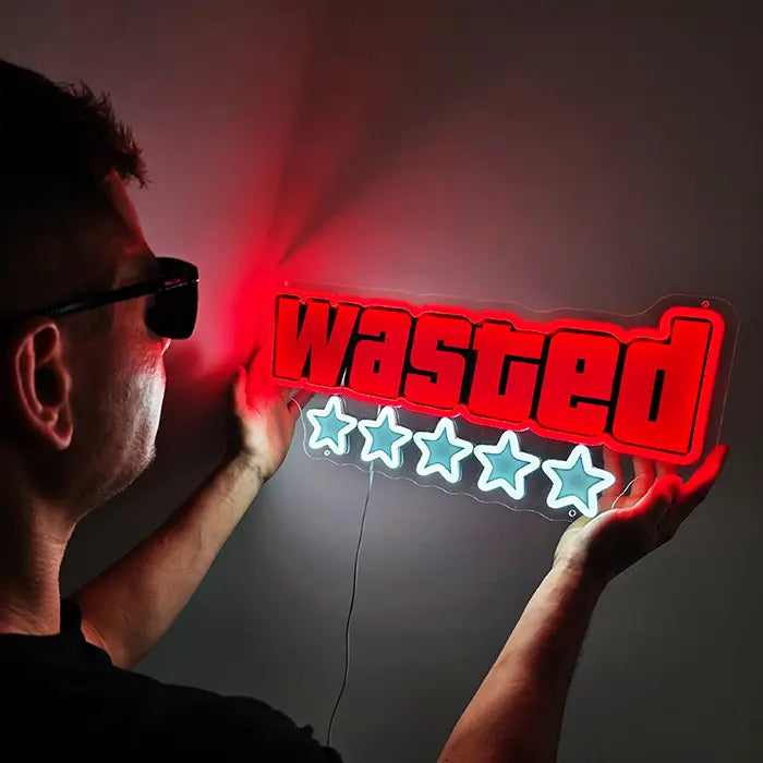 WASTED - für GTA Fans (mit UV Druck)