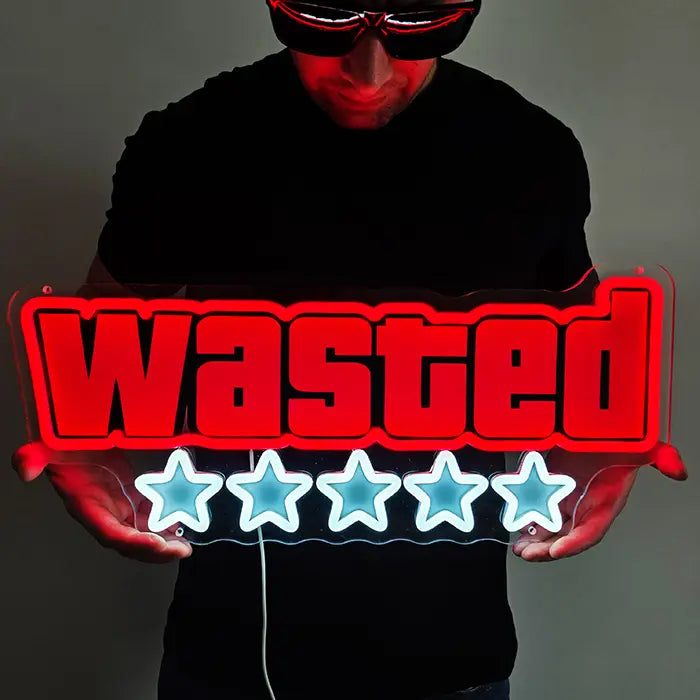 WASTED - für GTA Fans (mit UV Druck)