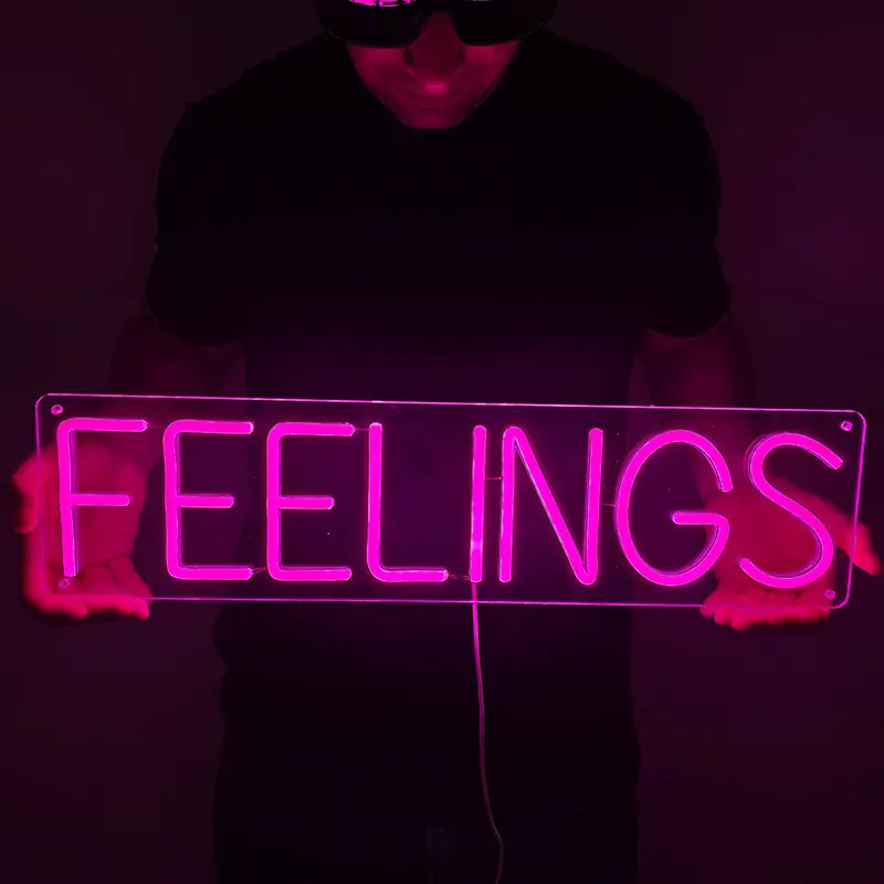 PINK "FEELINGS" (55x14cm) USB