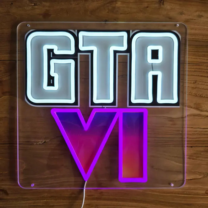 GTA 6 Fan-Neonschild