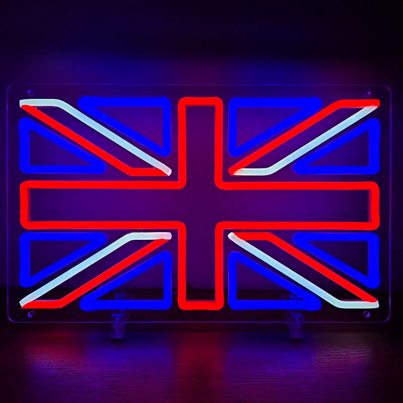 England Flagge Neon LED Schild USB – Hobbyraum und Garage Beleuchtung
