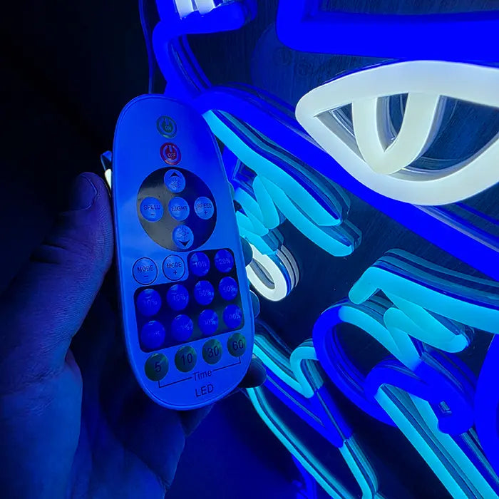Lucario LED Schild 6mm Acrylplatte – Pokémon Wanddeko fürs Anime-Zimmer