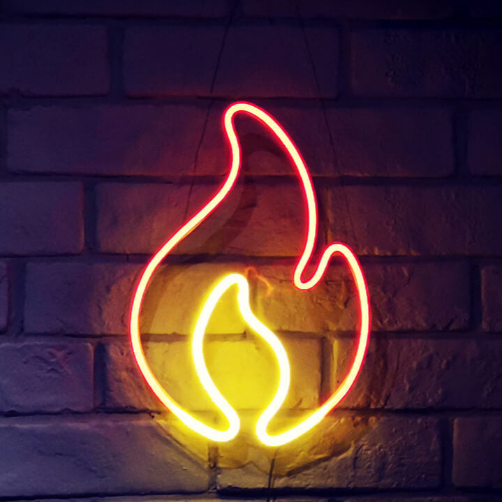 Fire Flame LED Sign (USB)