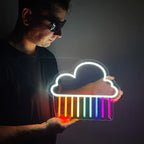 Regenbogenwolke (34x29cm) USB