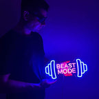 "Beast Mode blue" (40x19cm) USB