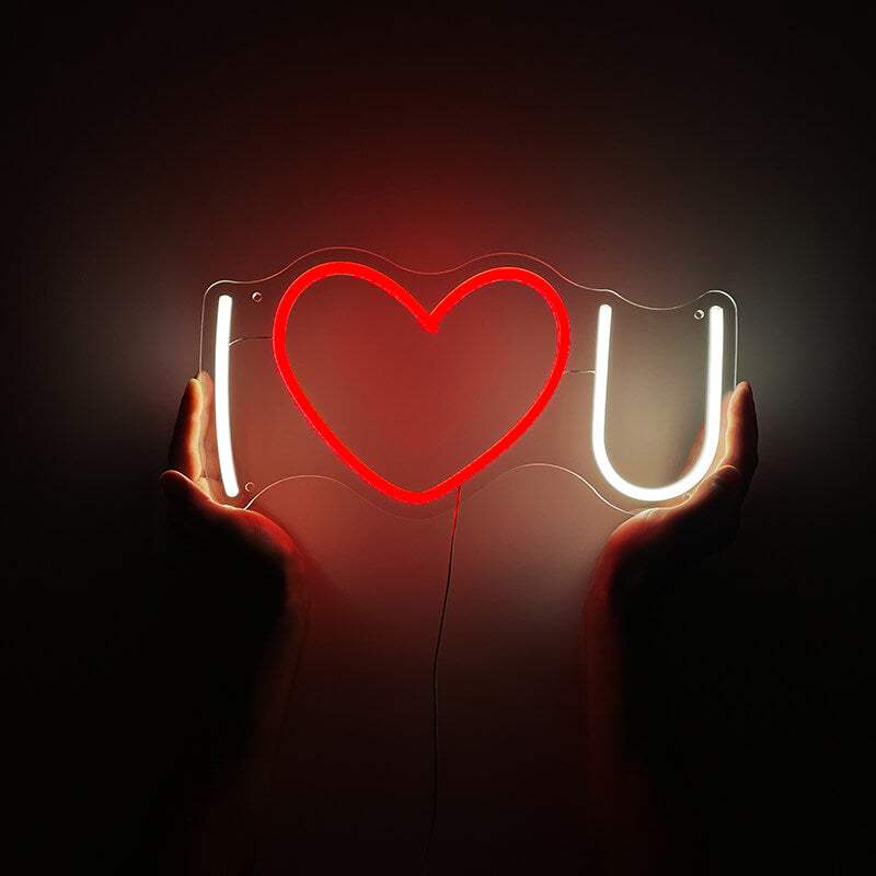 I Love You (38x19cm) USB - loveledlights - LED-Schild - 
