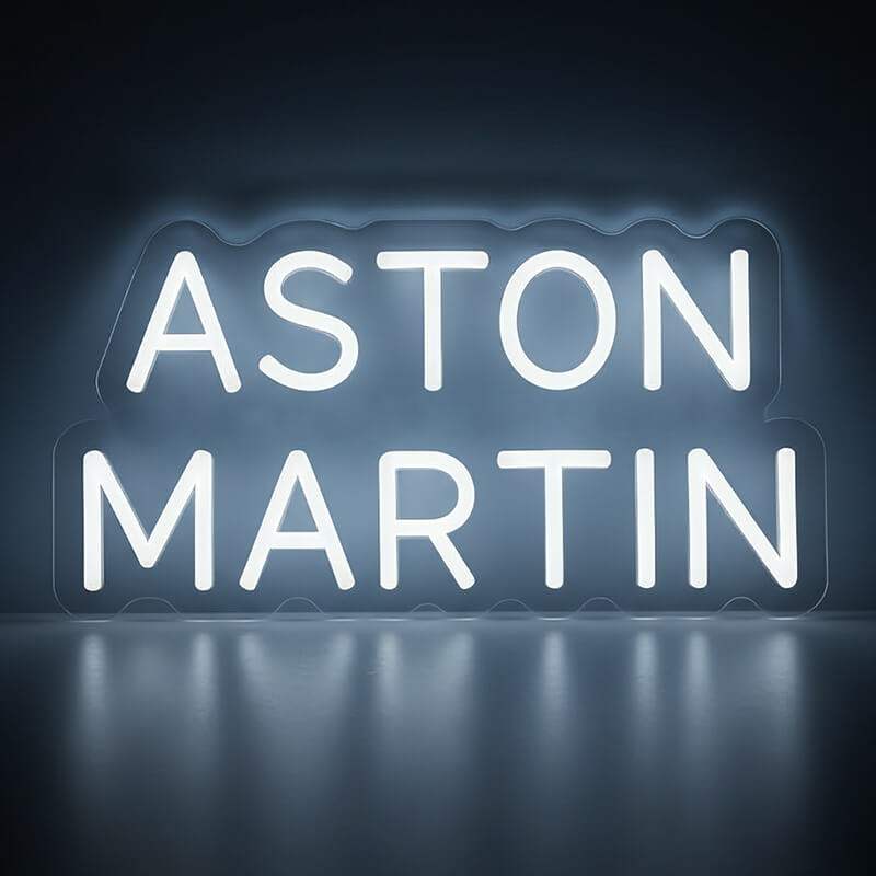 Aston Martin Neon LED Schild USB – British Luxus Auto Wanddeko