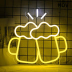 Bier Krüge (50x45cm) USB - loveledlights - LED-Schild - 