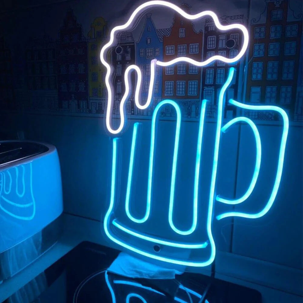 Blauer Bierkrug (40x30cm) USB