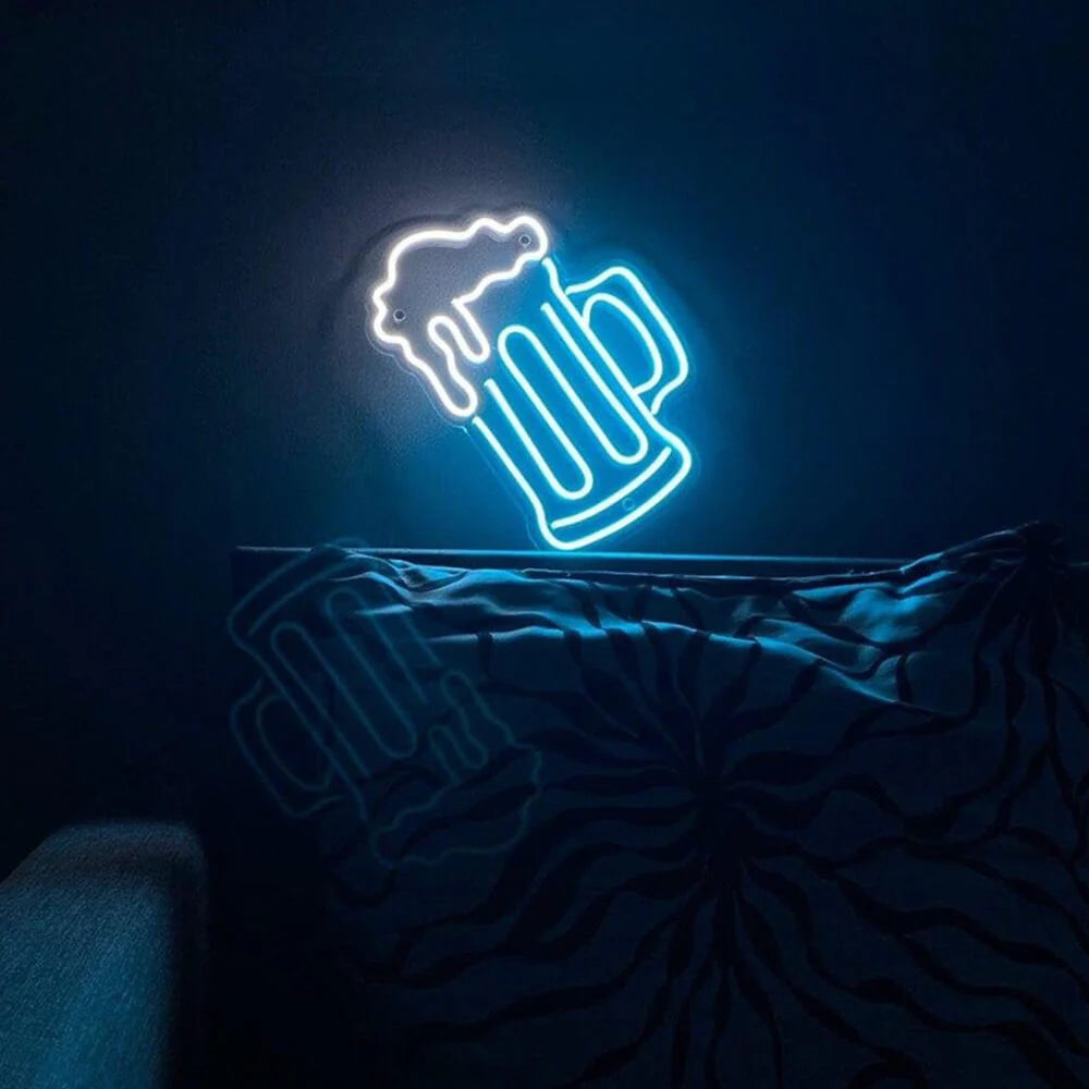 Blauer Bierkrug (40x30cm) USB