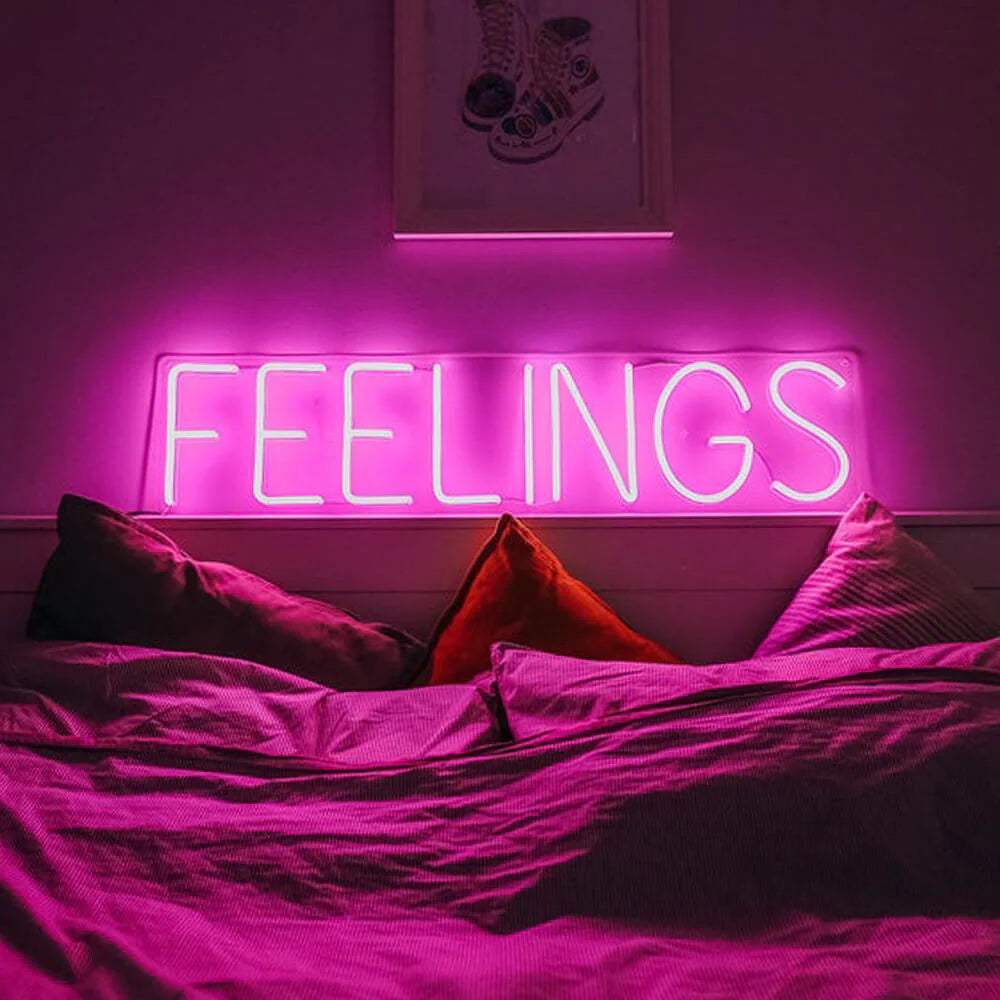 PINK "FEELINGS" (40x14cm) USB