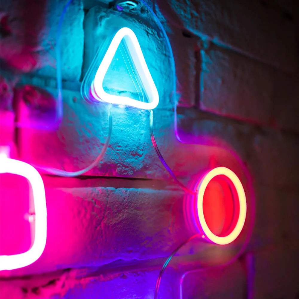 Gaming Controller Neon Schild dimmbar – 9 Stufen USB auf 6mm Acrylplatte für Zocker