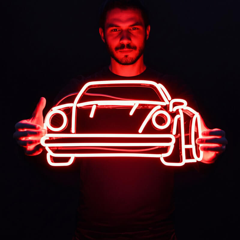 Roter Sportwagen (XL Größe 70cm)
