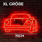Roter Sportwagen (XL Größe 70cm) - loveledlights - - auto,porsche,sportauto,wagen