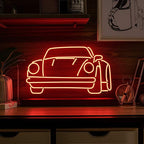 Roter Sportwagen (XL Größe 70cm) - loveledlights - - auto,porsche,sportauto,wagen