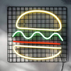 Mini Burger (35x35cm) USB - loveledlights - - burger