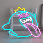 Crazy Geist (40x38cm) USB - loveledlights - - blau,ghost,zunge